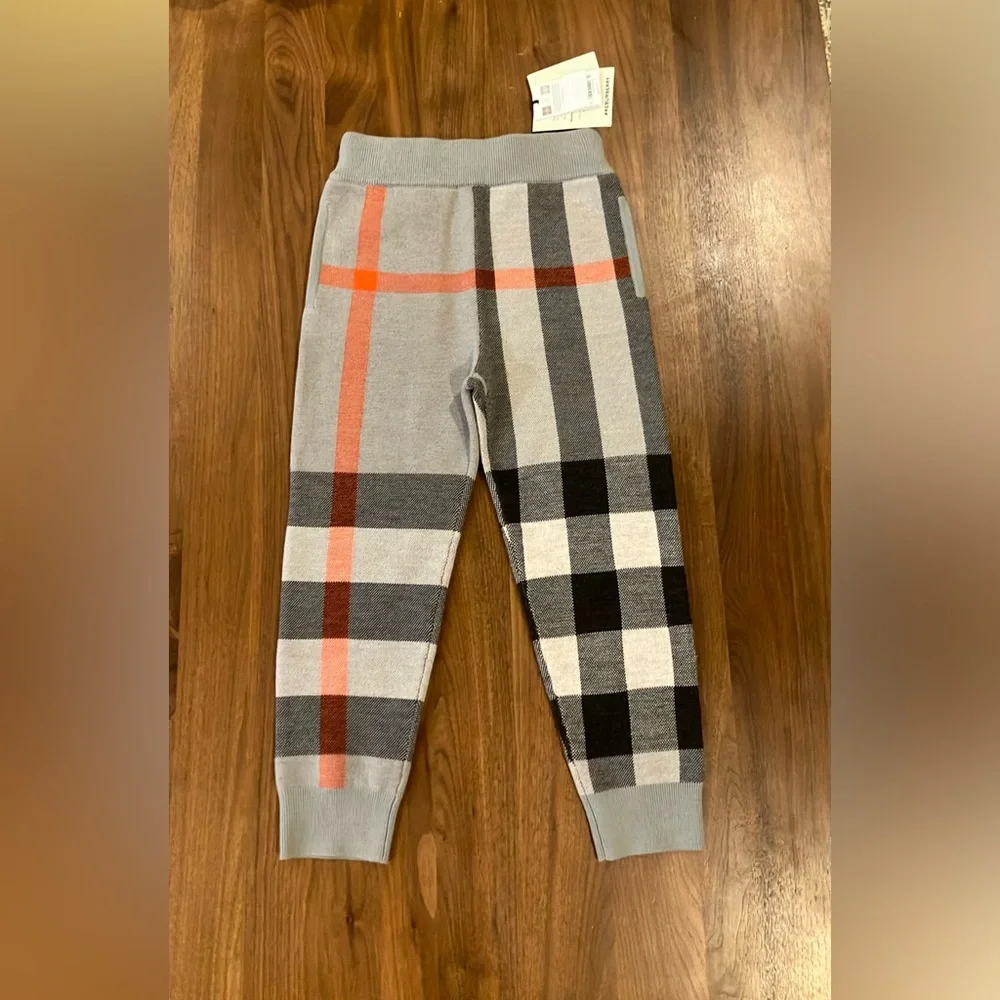 NWT - Burberry Check Wool Pants Size 6Y - Picture 3 of 8